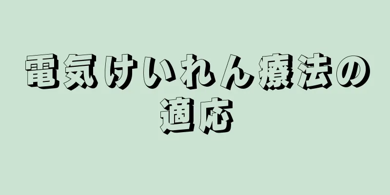 電気けいれん療法の適応