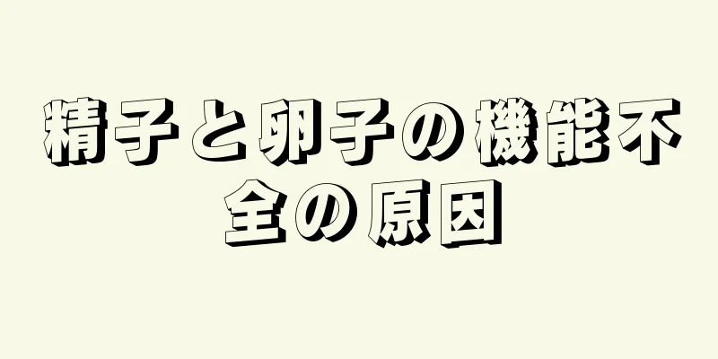 精子と卵子の機能不全の原因