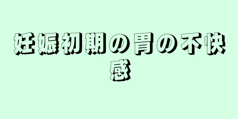 妊娠初期の胃の不快感