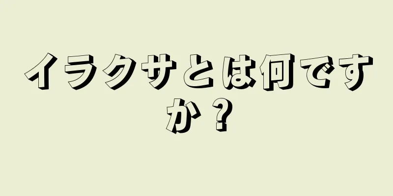 イラクサとは何ですか？