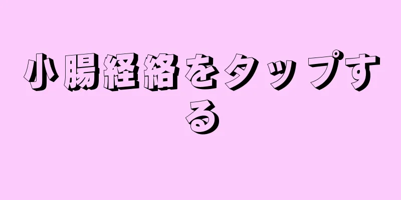 小腸経絡をタップする