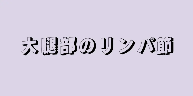 大腿部のリンパ節