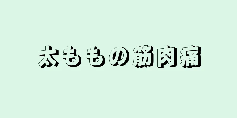 太ももの筋肉痛