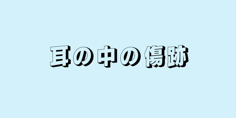 耳の中の傷跡