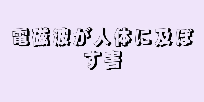 電磁波が人体に及ぼす害