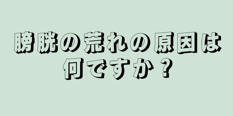 膀胱の荒れの原因は何ですか？