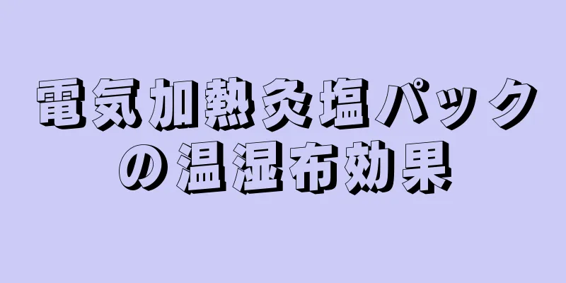 電気加熱灸塩パックの温湿布効果