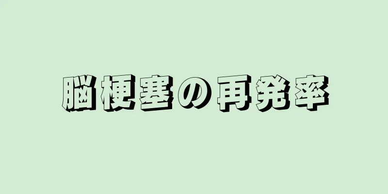 脳梗塞の再発率