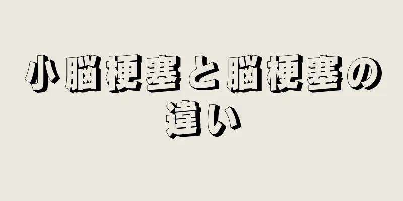 小脳梗塞と脳梗塞の違い