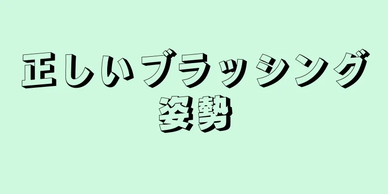 正しいブラッシング姿勢