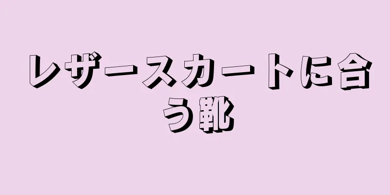 レザースカートに合う靴