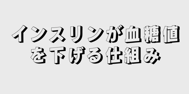 インスリンが血糖値を下げる仕組み