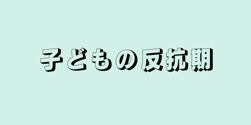 子どもの反抗期