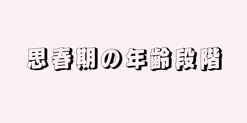 思春期の年齢段階