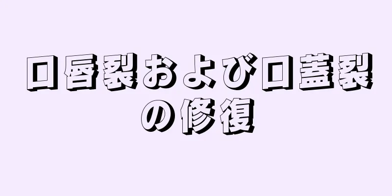 口唇裂および口蓋裂の修復