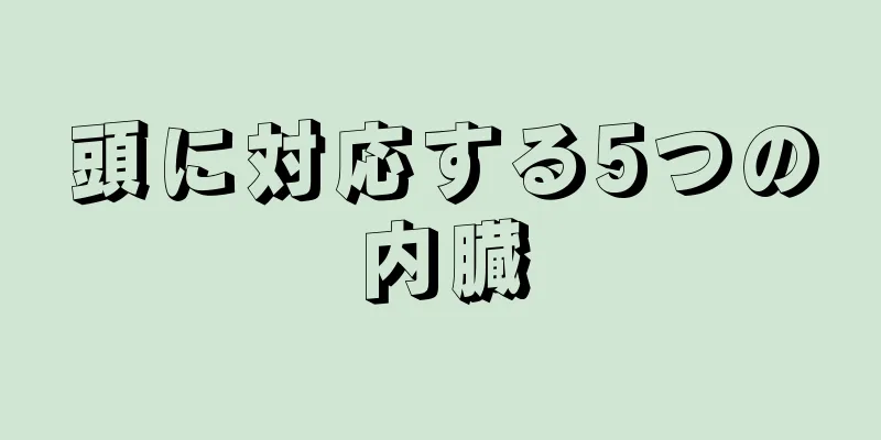 頭に対応する5つの内臓