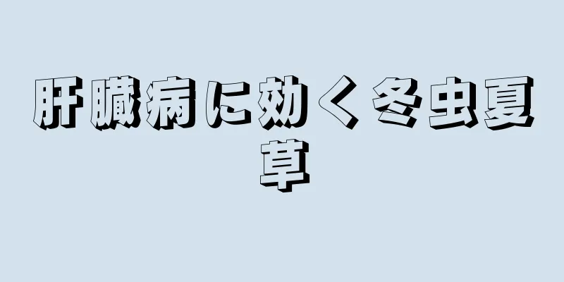 肝臓病に効く冬虫夏草