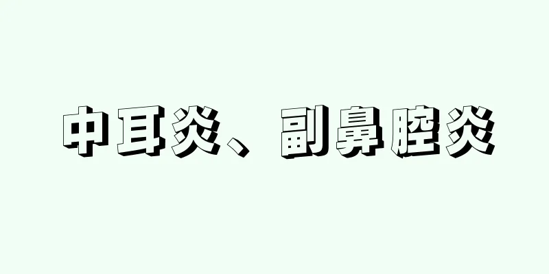 中耳炎、副鼻腔炎