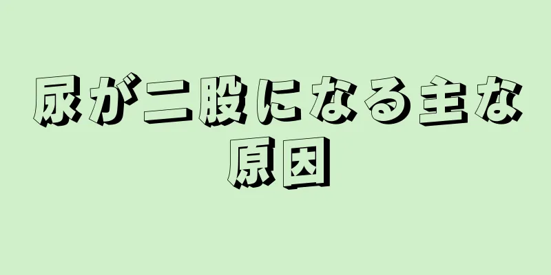 尿が二股になる主な原因