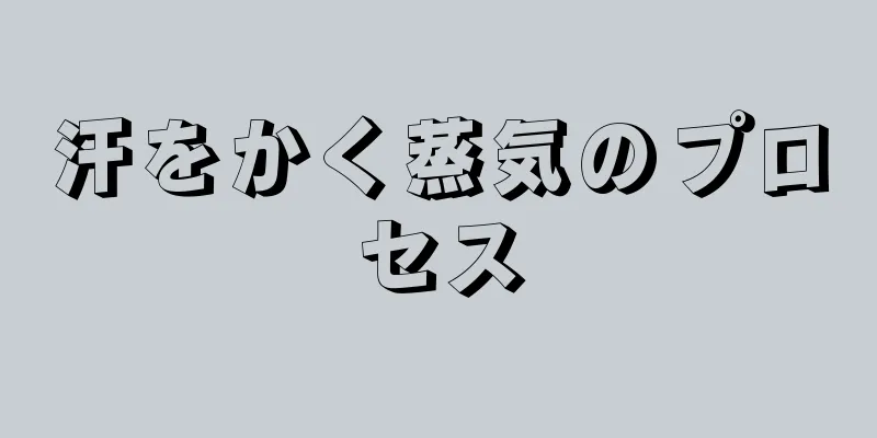 汗をかく蒸気のプロセス