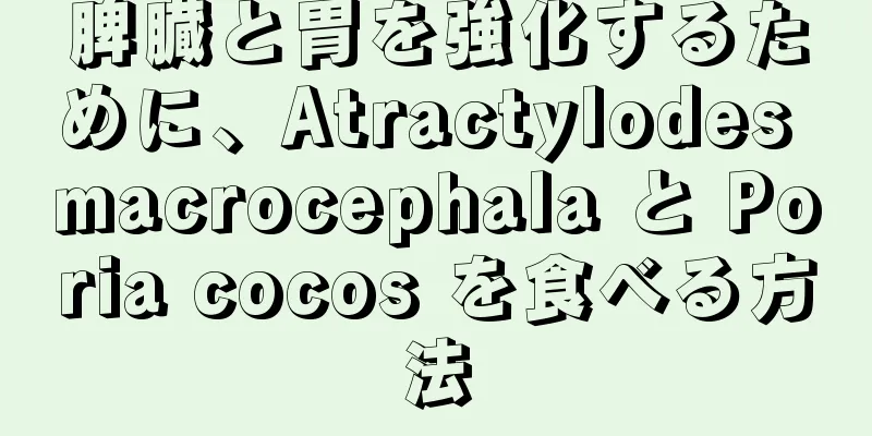 脾臓と胃を強化するために、Atractylodes macrocephala と Poria cocos を食べる方法