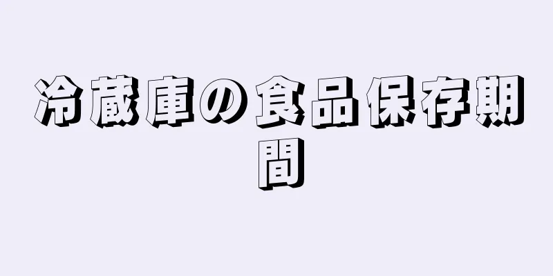 冷蔵庫の食品保存期間