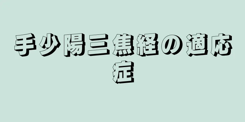 手少陽三焦経の適応症