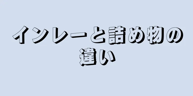 インレーと詰め物の違い