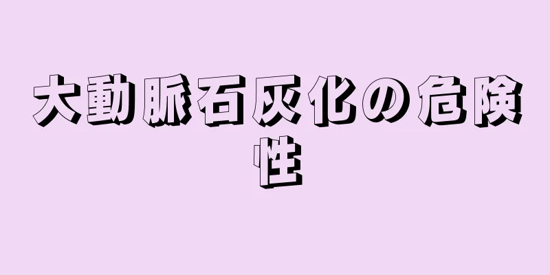 大動脈石灰化の危険性