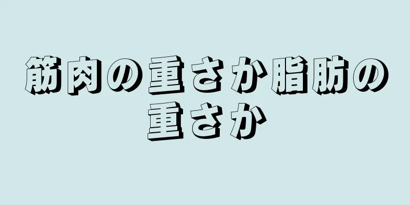 筋肉の重さか脂肪の重さか