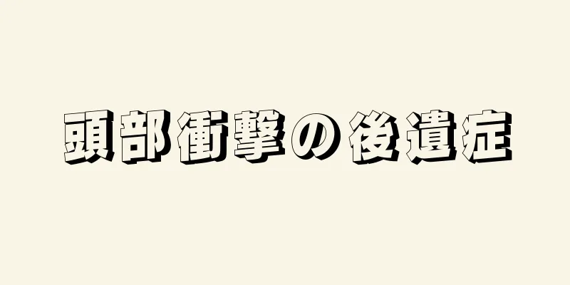 頭部衝撃の後遺症