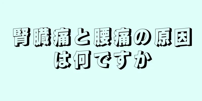 腎臓痛と腰痛の原因は何ですか