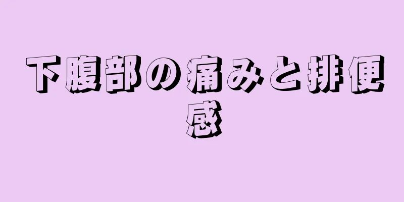 下腹部の痛みと排便感