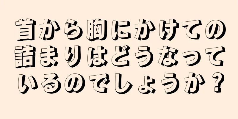 首から胸にかけての詰まりはどうなっているのでしょうか？