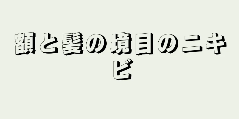 額と髪の境目のニキビ