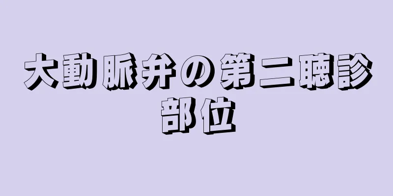 大動脈弁の第二聴診部位