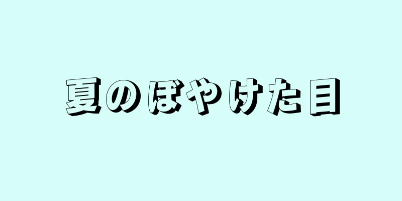 夏のぼやけた目