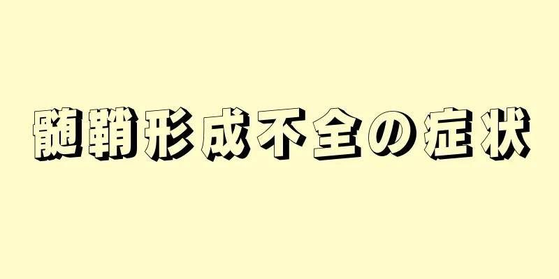 髄鞘形成不全の症状