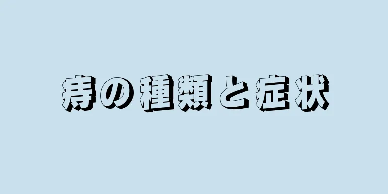 痔の種類と症状