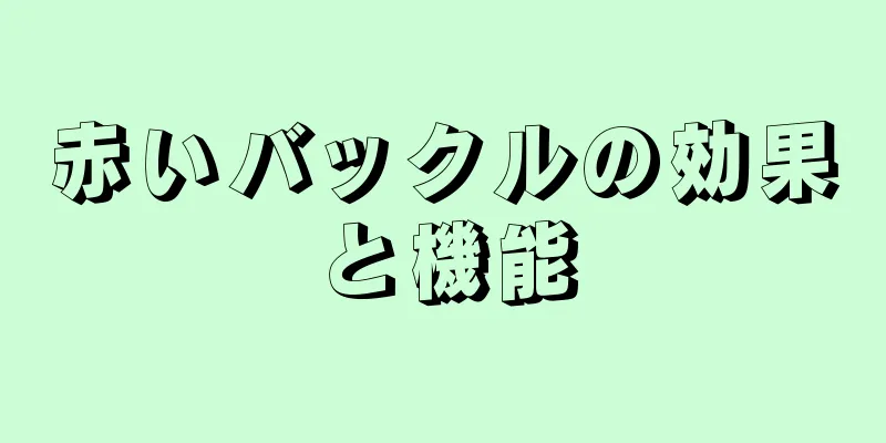 赤いバックルの効果と機能