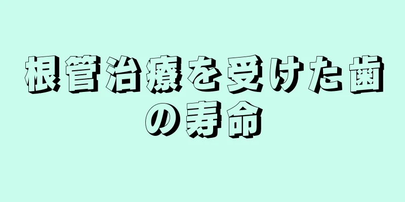 根管治療を受けた歯の寿命