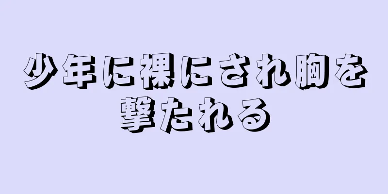 少年に裸にされ胸を撃たれる