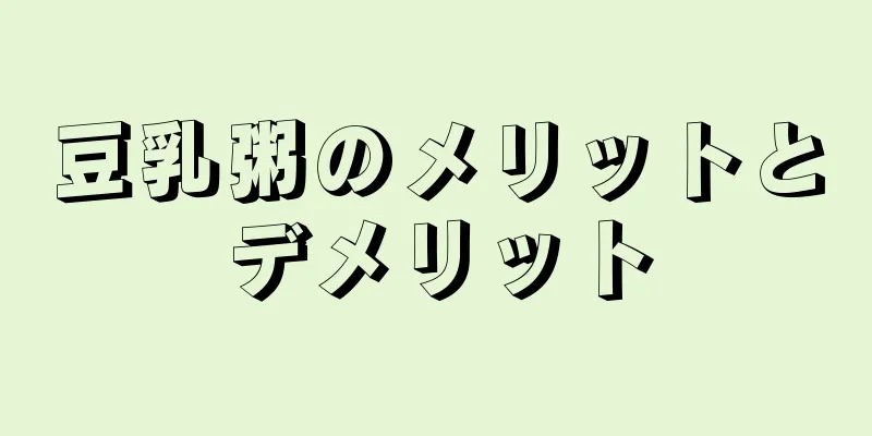 豆乳粥のメリットとデメリット