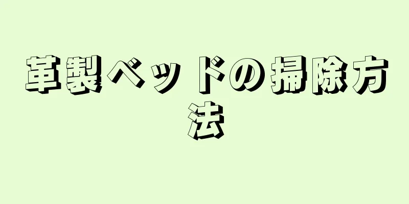 革製ベッドの掃除方法