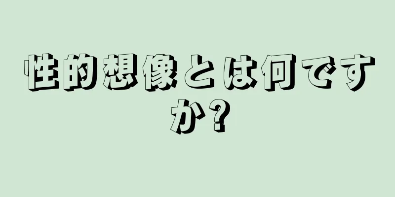 性的想像とは何ですか?