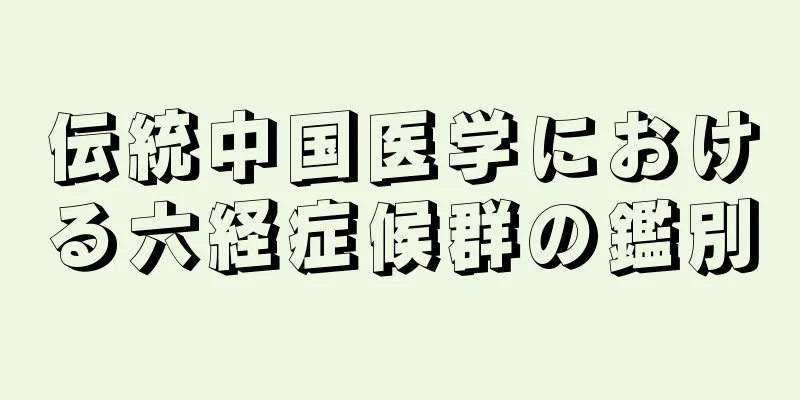 伝統中国医学における六経症候群の鑑別