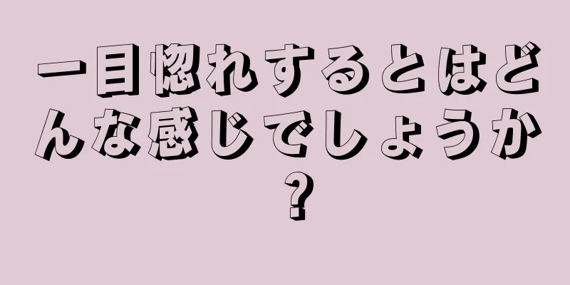 一目惚れするとはどんな感じでしょうか？