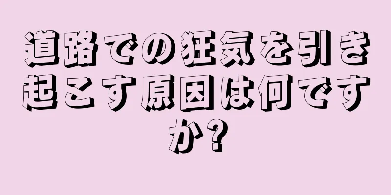 道路での狂気を引き起こす原因は何ですか?