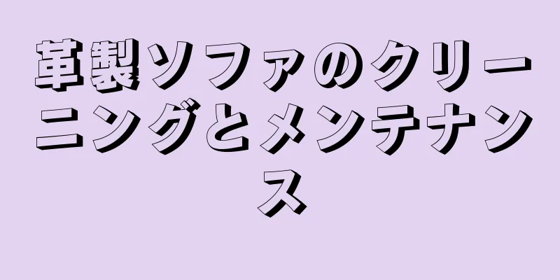 革製ソファのクリーニングとメンテナンス