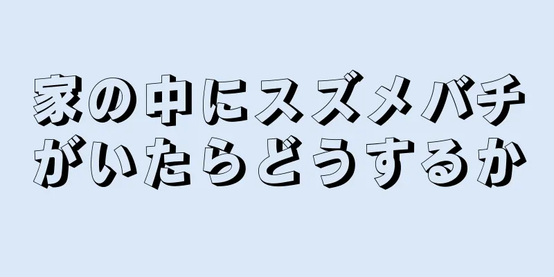 家の中にスズメバチがいたらどうするか